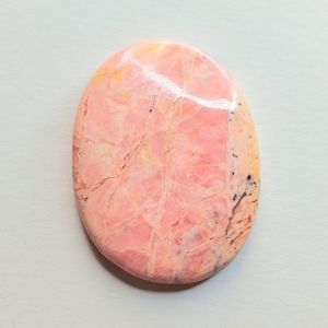Rhodochrosite oval cabochon - Jewelry crystal lot #018